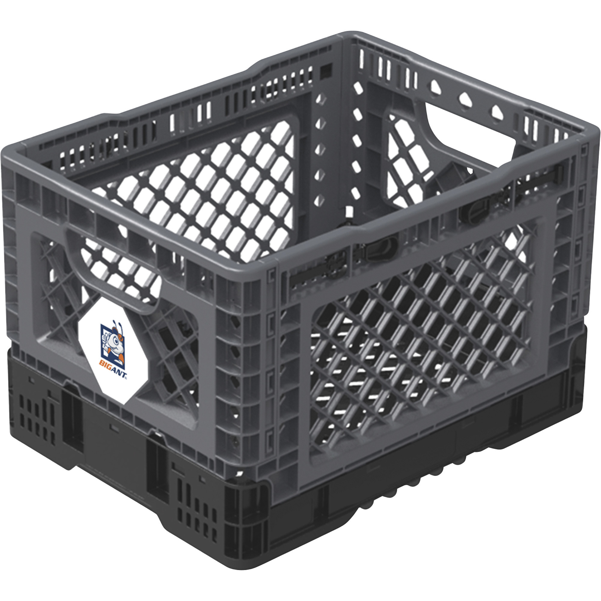 BIG ANT Collapsible Smart Crate, 6-Gallon, 132-Lb. Capacity, 11 5/8in.L x 15 9/16in.W x 10 1/4in.H, Model# IP403026